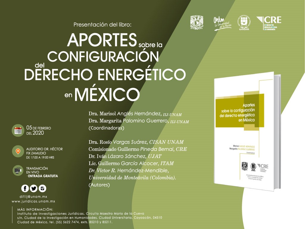 Presentación del Libro Aportes sobre la configuración del Derecho Energético en México